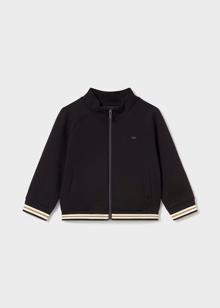 MAYORAL KIDS CONTRAST ZIPPER SWEATSHIRT