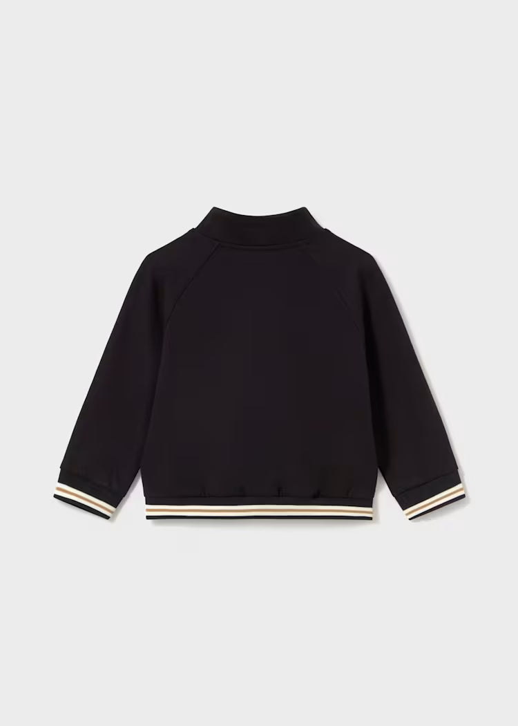 MAYORAL KIDS CONTRAST ZIPPER SWEATSHIRT