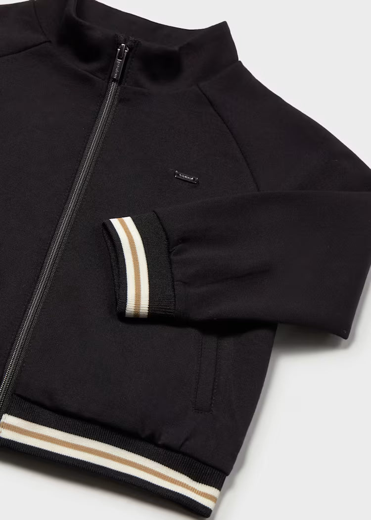 MAYORAL KIDS CONTRAST ZIPPER SWEATSHIRT