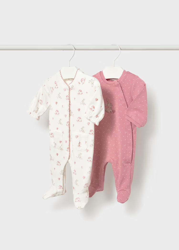 MAYORAL NEWBORN KIDS SET OF 2 BODYSUITS