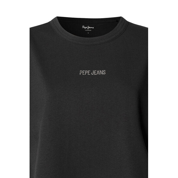 PEPE JEANS WOMAN MIA STRASS LOGO T SHIRT