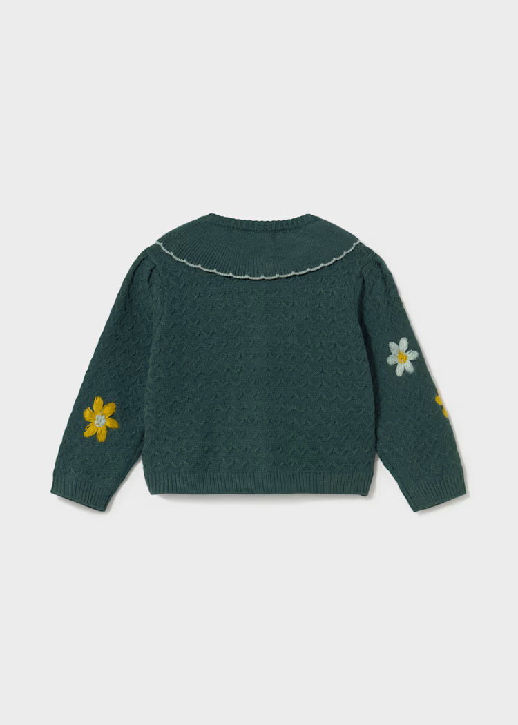 MAYORAL GIRLS KNITTED FLOWERS CARDIGAN