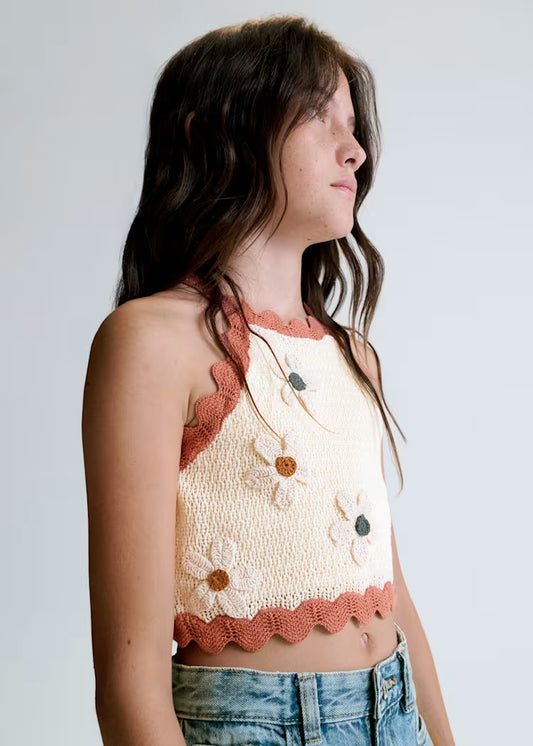 _MAYORAL KNITTED FLORAL TOP