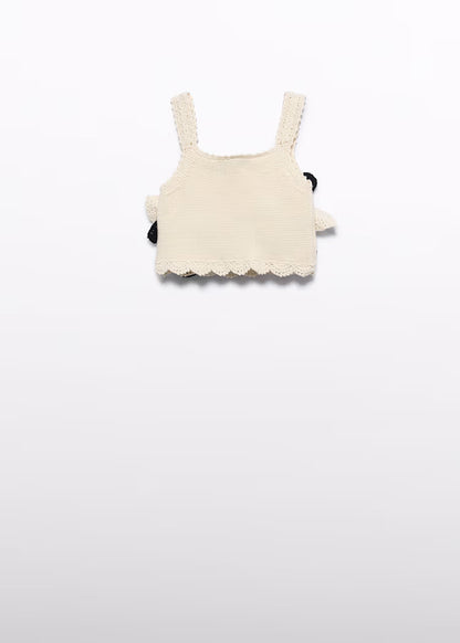 ABEL & LULA KNITTED TOP FLOWERS