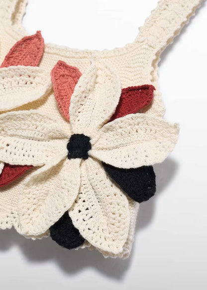 ABEL & LULA KNITTED TOP FLOWERS