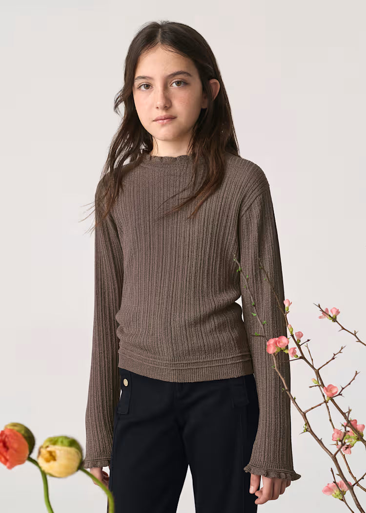 ABEL & LULA SHIMMER MOCK NECK SWEATER