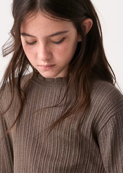 ABEL & LULA SHIMMER MOCK NECK SWEATER