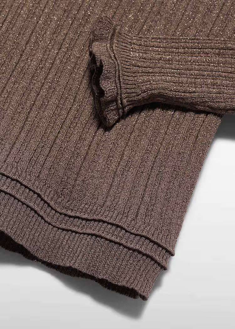 ABEL & LULA SHIMMER MOCK NECK SWEATER