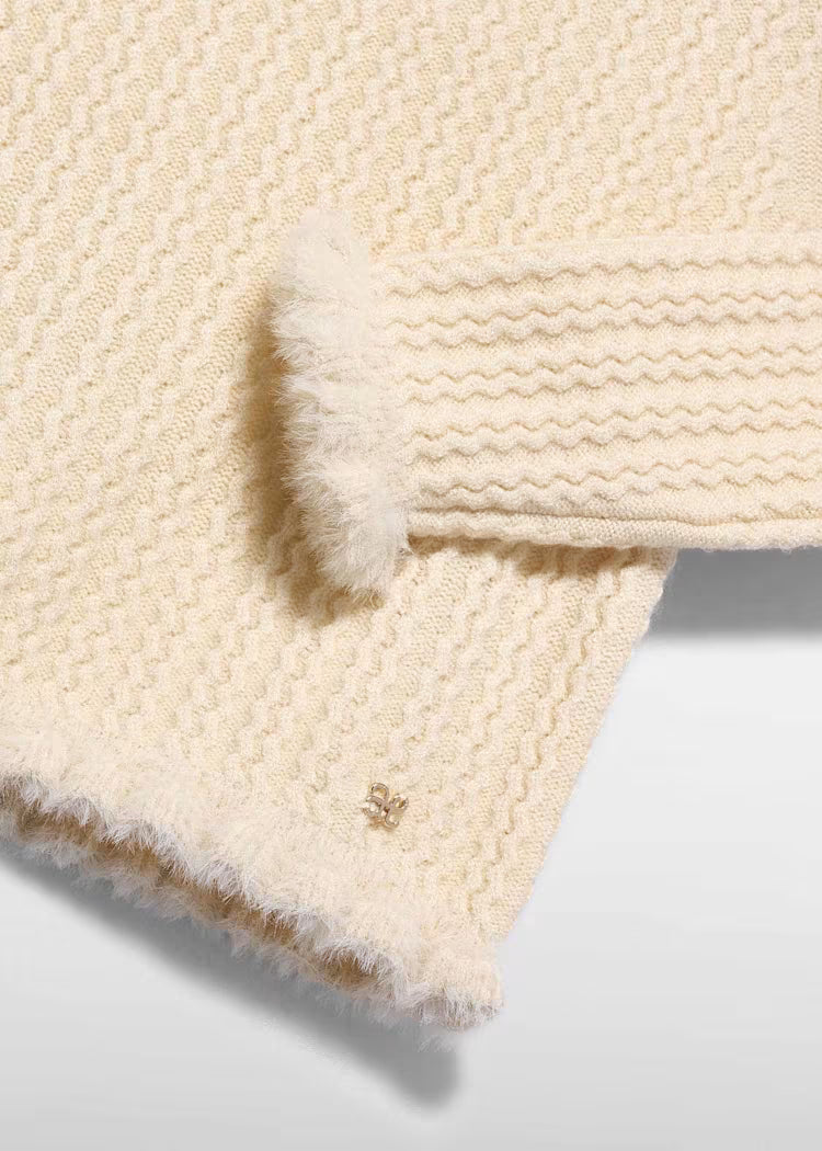 ABEL & LULA GIRLS KNITTED FUR JUMPER