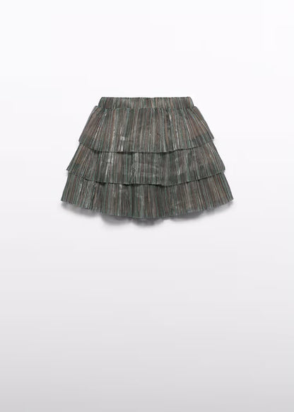 ABEL & LULA PLEATED RUFFLE SKIRT