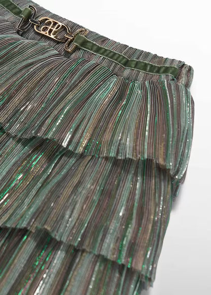 ABEL & LULA PLEATED RUFFLE SKIRT
