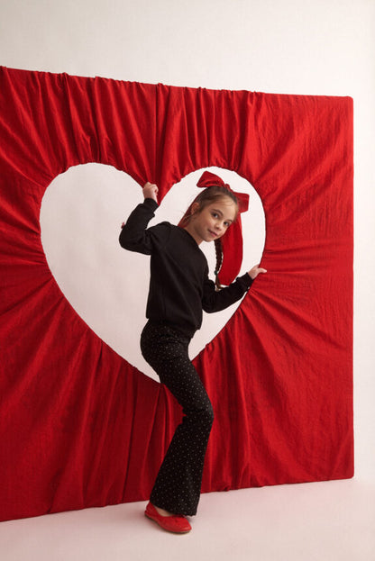 TWO IN A CASTLE POLKAS & BOWS POLKA DOTS PANTS