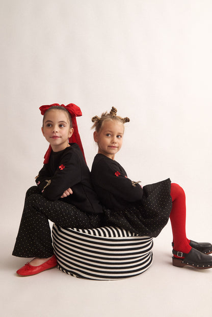 TWO IN A CASTLE POLKAS & BOWS POLKA DOTS PANTS