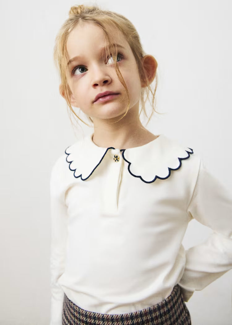 MAYORAL GIRLS' BASIC PETER COLLAR POLO SHIRT