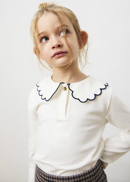 MAYORAL GIRLS' BASIC PETER COLLAR POLO SHIRT