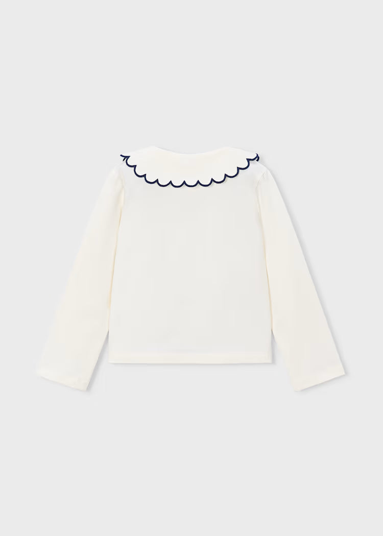 MAYORAL GIRLS' BASIC PETER COLLAR POLO SHIRT