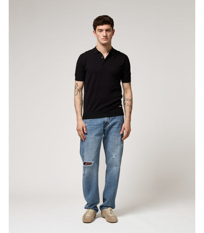 GIANNI LUPO MUSCLE FIT KNITTED POLO SHIRT