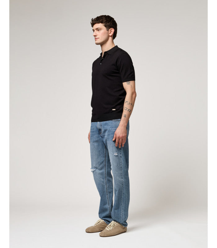GIANNI LUPO MUSCLE FIT KNITTED POLO SHIRT