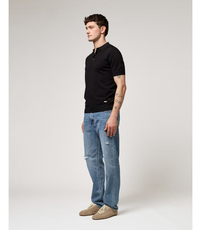 GIANNI LUPO MUSCLE FIT KNITTED POLO SHIRT