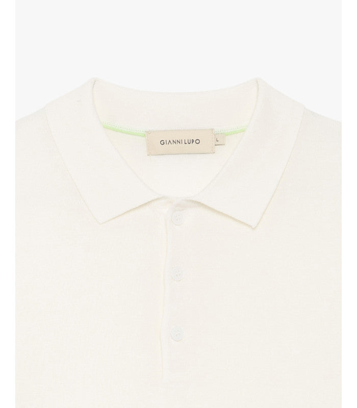 GIANNI LUPO MUSCLE FIT KNITTED POLO SHIRT