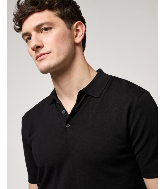 GIANNI LUPO MUSCLE FIT KNITTED POLO SHIRT