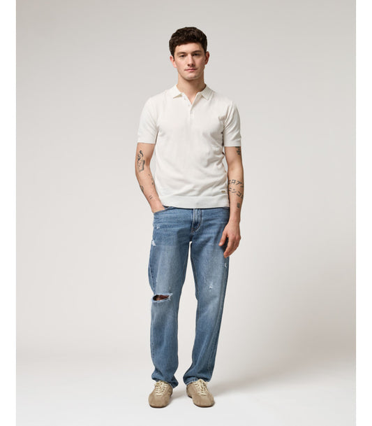 GIANNI LUPO MUSCLE FIT KNITTED POLO SHIRT
