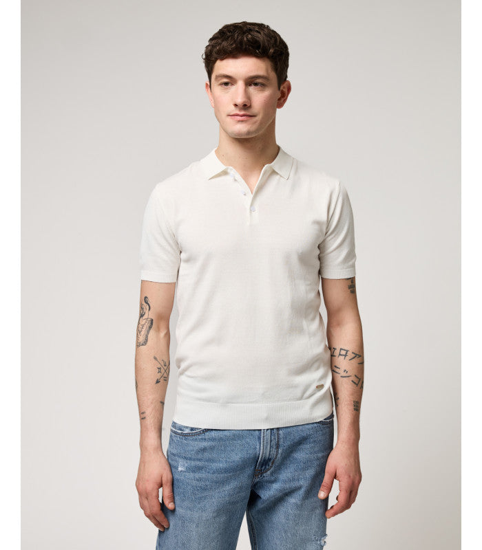 GIANNI LUPO MUSCLE FIT KNITTED POLO SHIRT