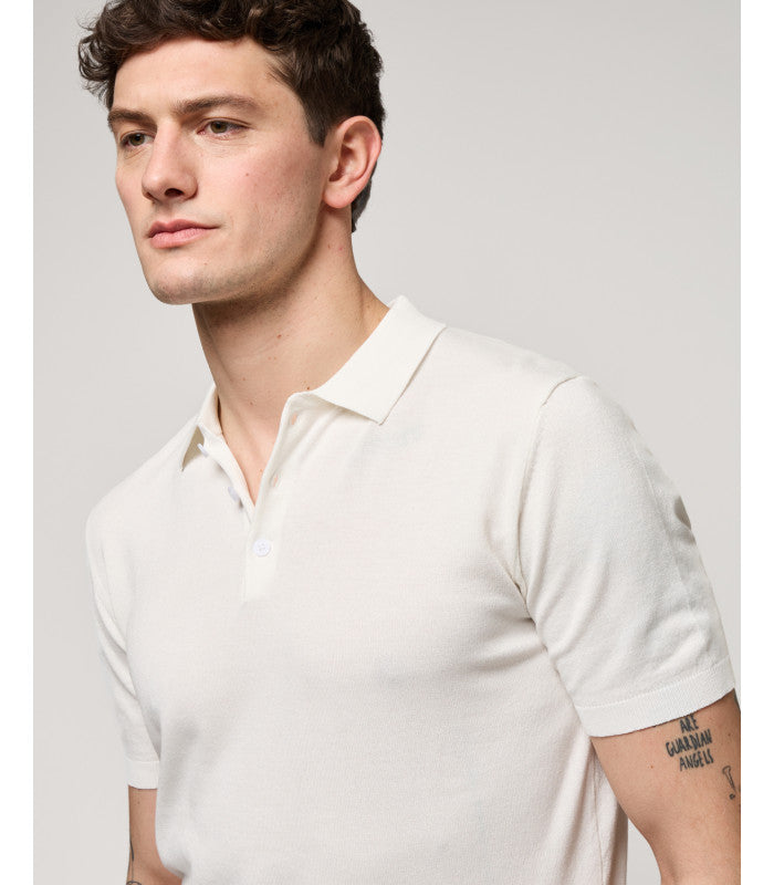 GIANNI LUPO MUSCLE FIT KNITTED POLO SHIRT
