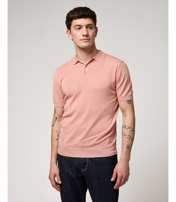 GIANNI LUPO MUSCLE FIT KNITTED  POLO  SHIRT