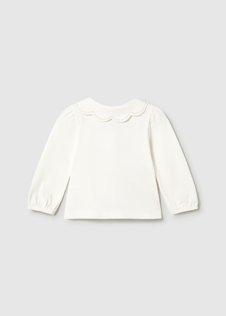 MAYORAL GIRLS WAVE COLLAR T SHIRT