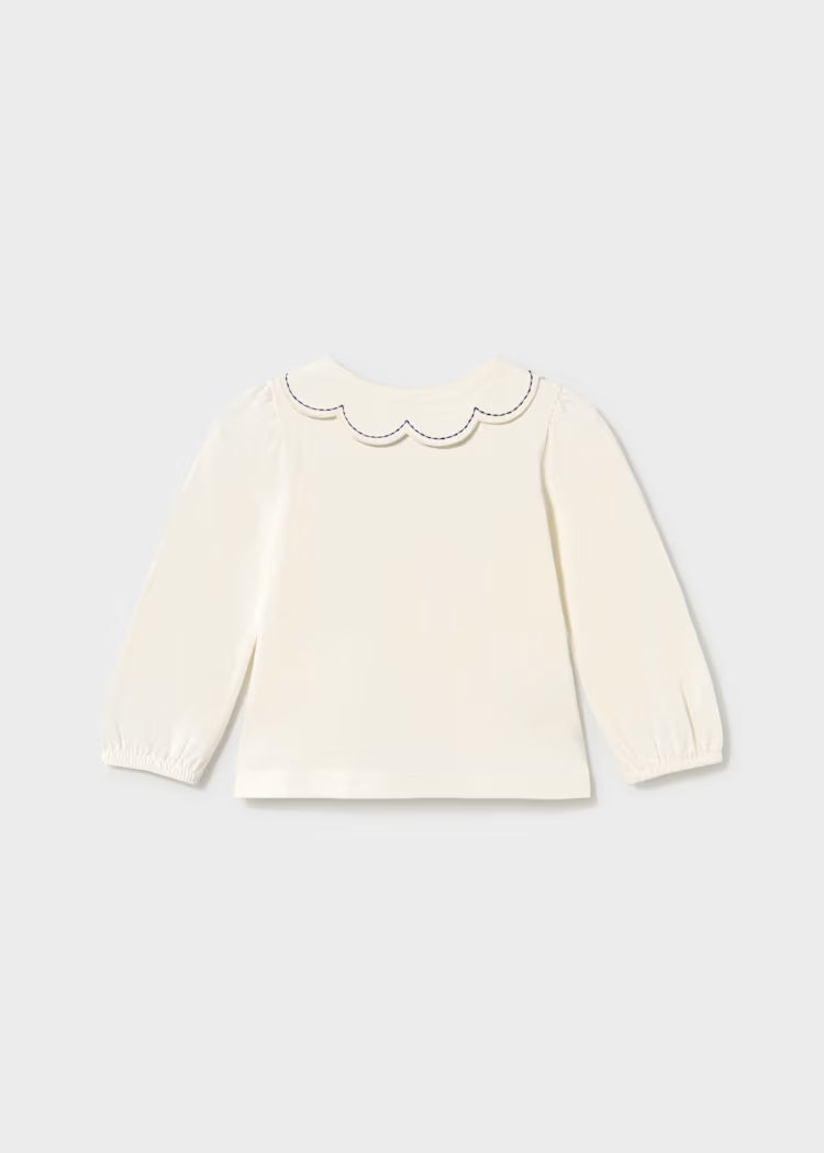 MAYORAL GIRLS WAVE COLLAR T SHIRT