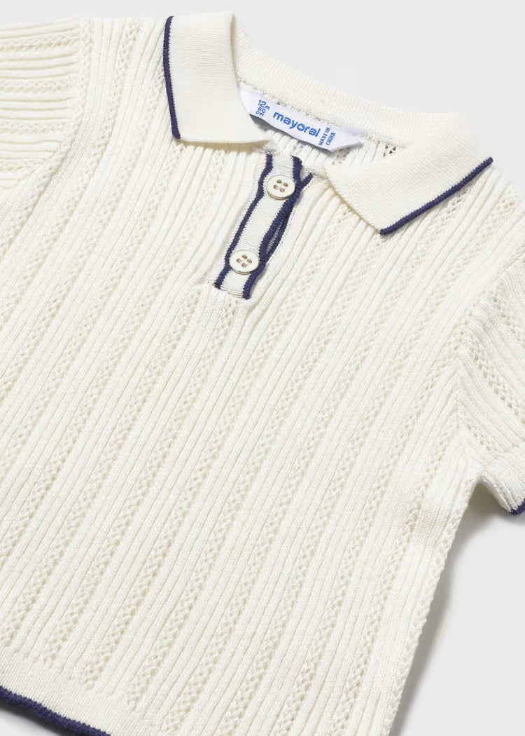 MAYORAL KNITTED POLO T SHIRT