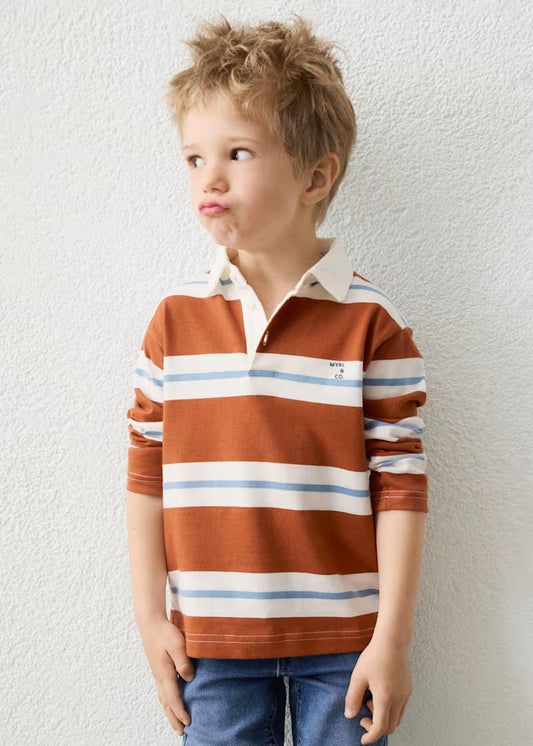 MAYORAL KIDS STRIPED POLO SHIRT