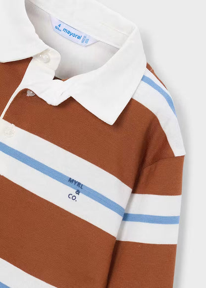 MAYORAL KIDS STRIPED POLO SHIRT