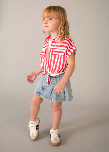 MAYORAL 2 PIECES STRIPE BLOUSE SET