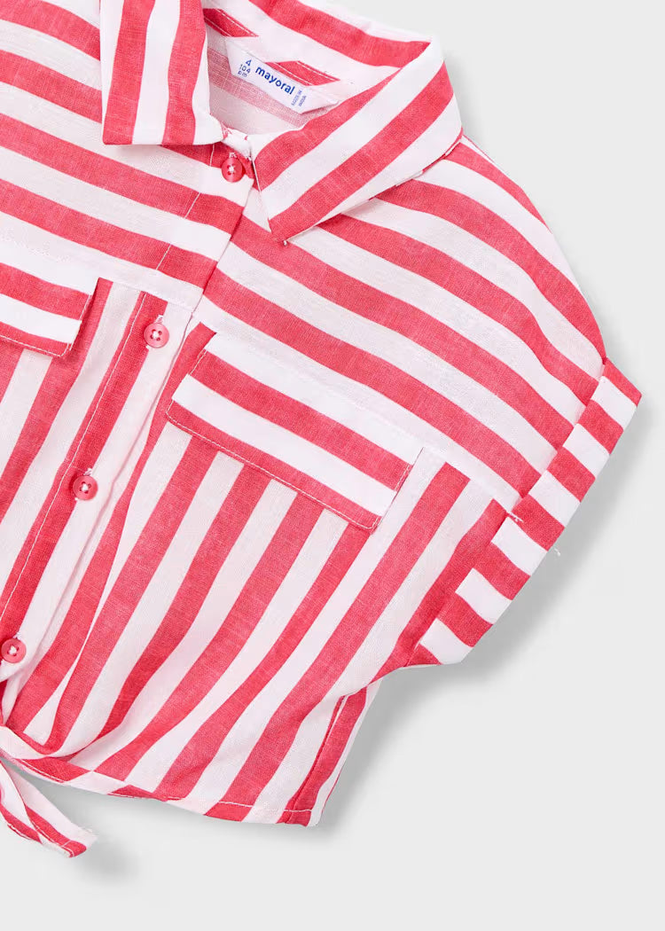 MAYORAL 2 PIECES STRIPE BLOUSE SET