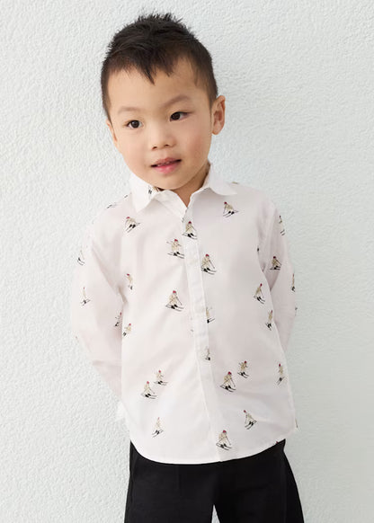 MAYORAL KIDS SKIER PRINT LS SHIRT