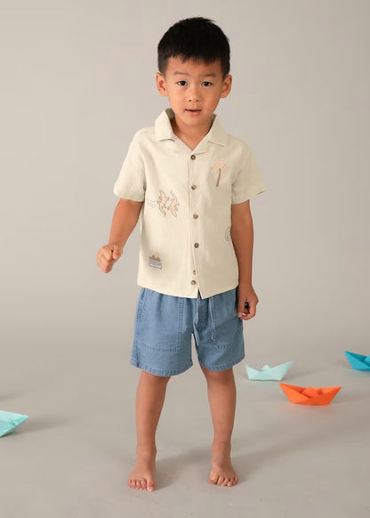 MAYORAL BOYS EMBROIDERED SHIRT