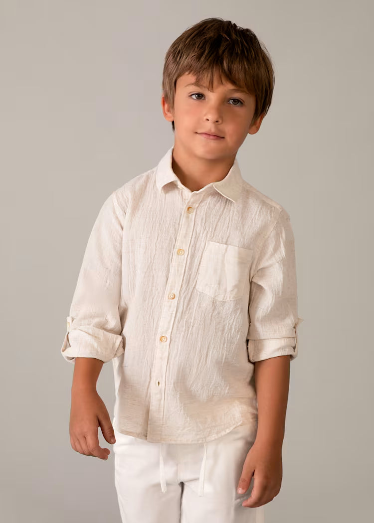 MAYORAL BOYS COTTON LINEN SHIRT