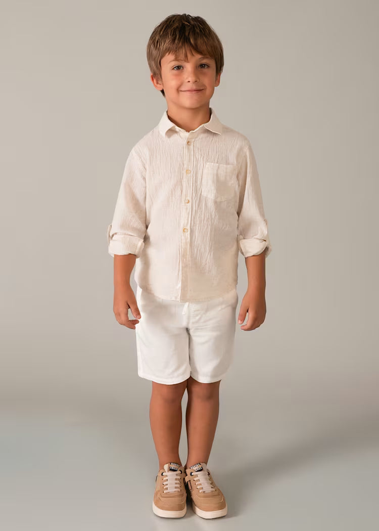 MAYORAL BOYS COTTON LINEN SHIRT