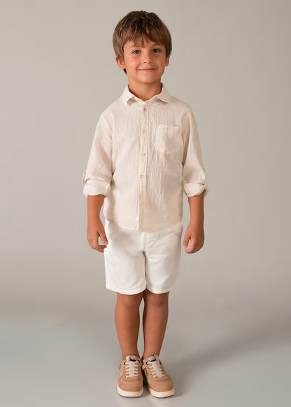 MAYORAL BOYS COTTON LINEN SHIRT