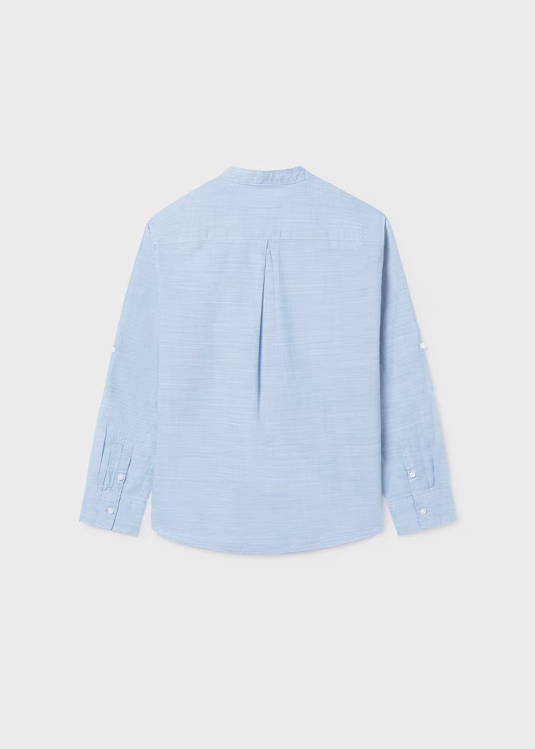 MAYORAL COTTON MAO COLLAR SHIRT
