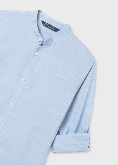 MAYORAL COTTON MAO COLLAR SHIRT