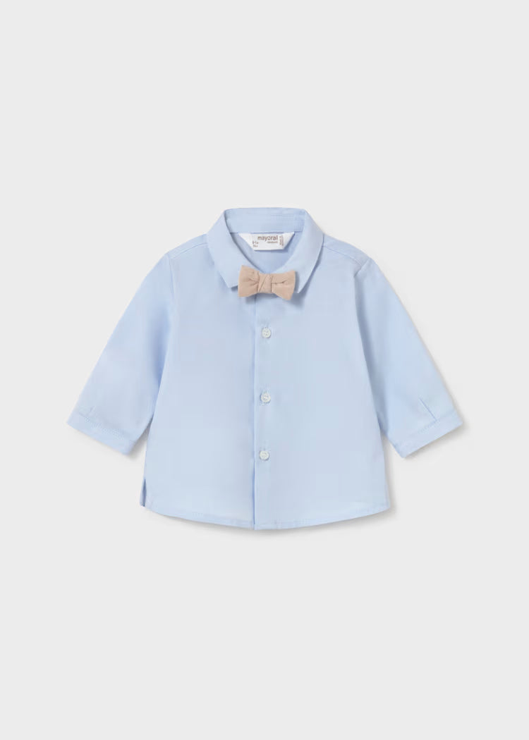 MAYORAL KIDS BASIC CORE SHIRT & BOWTIE