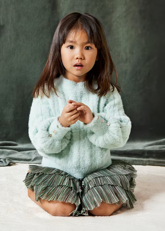 ABEL & LULA GIRLS FUR SWEATER