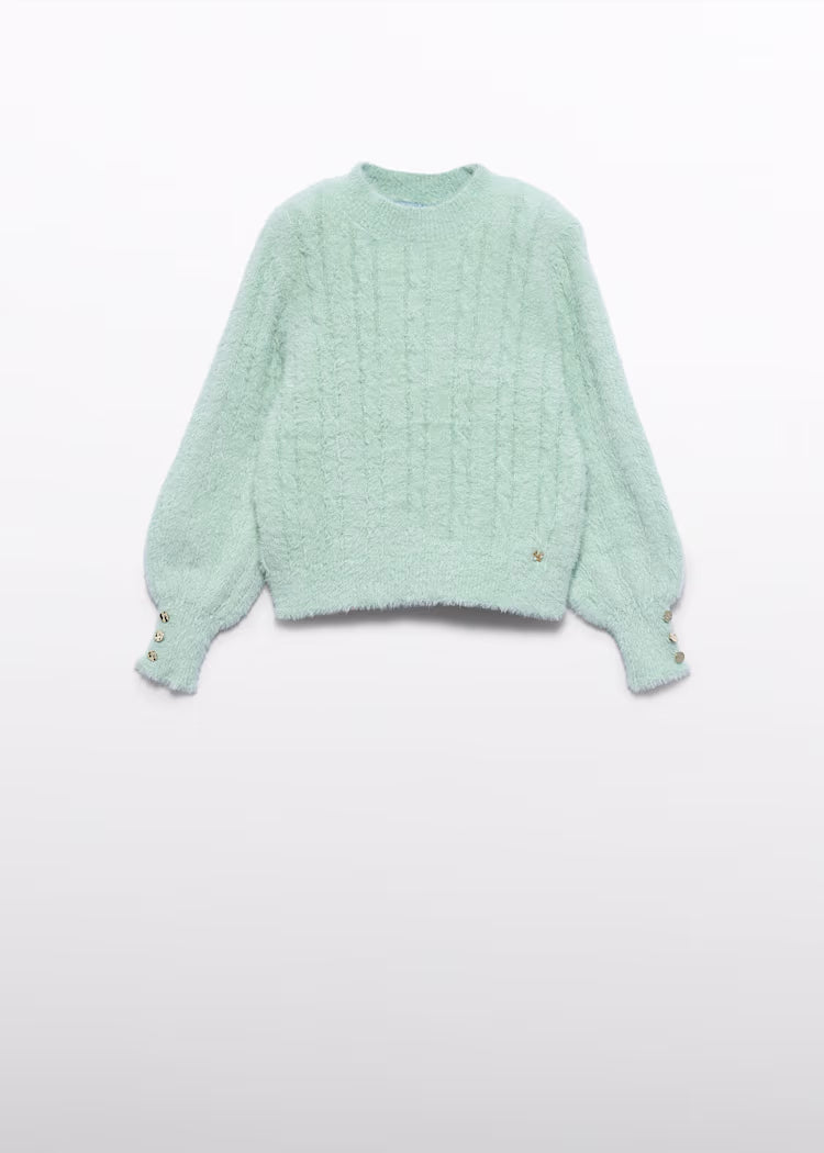 ABEL & LULA GIRLS FUR SWEATER