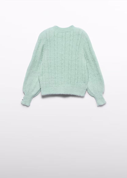 ABEL & LULA GIRLS FUR SWEATER