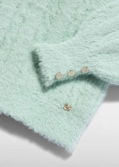 ABEL & LULA GIRLS FUR SWEATER