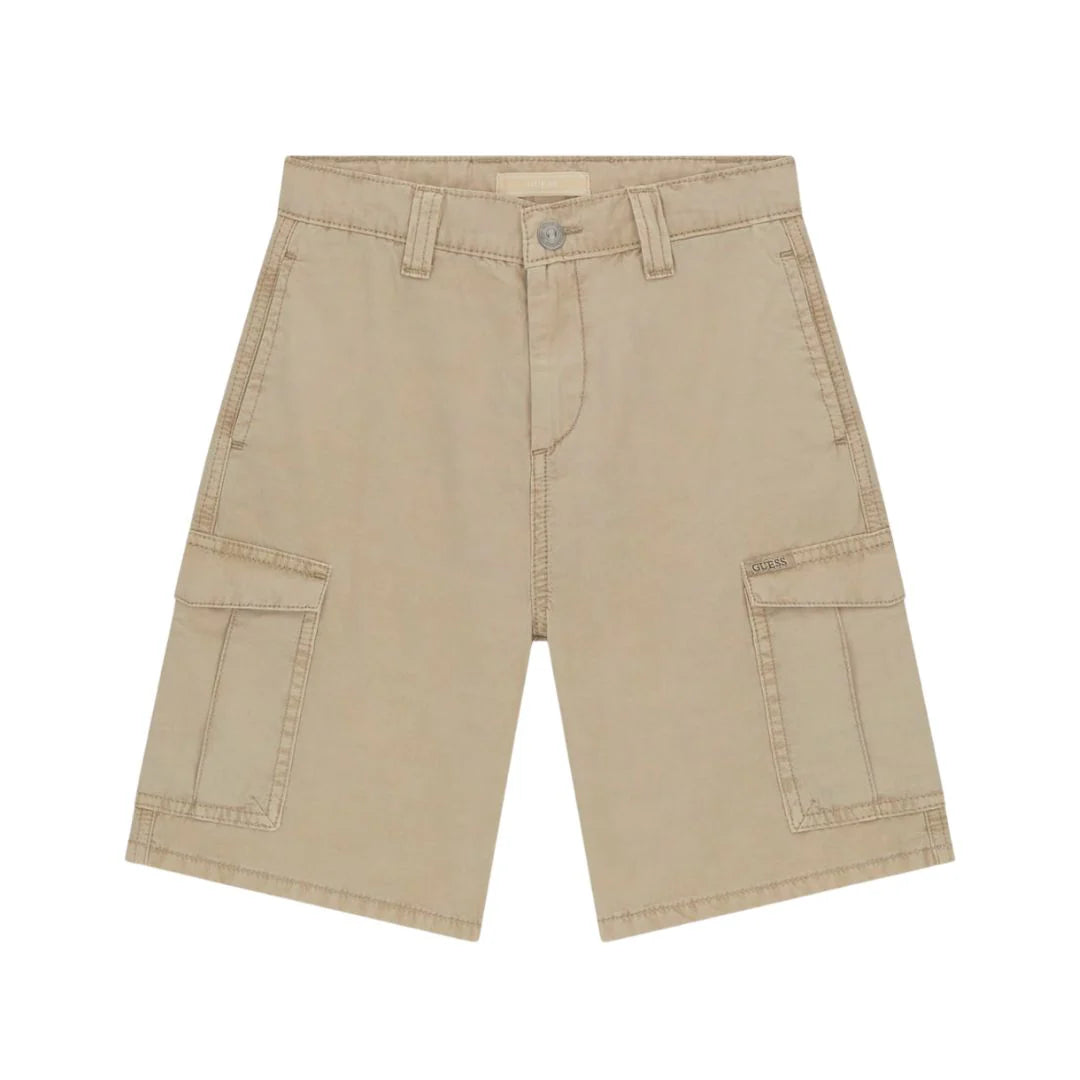 GUESS KIDS GMD RIGID OVERSIZE POPLIN CARGO SHORTS