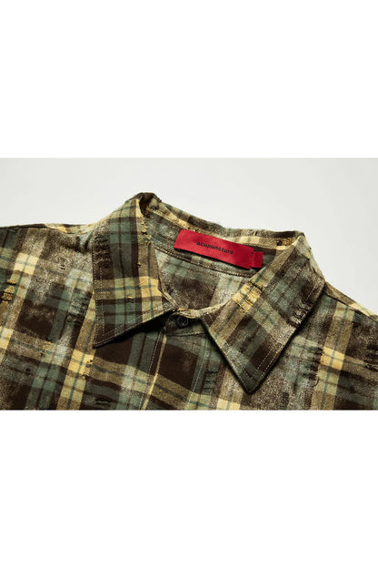 ACUPUNCTURE FASHION CHECK PUNKER SHIRT
